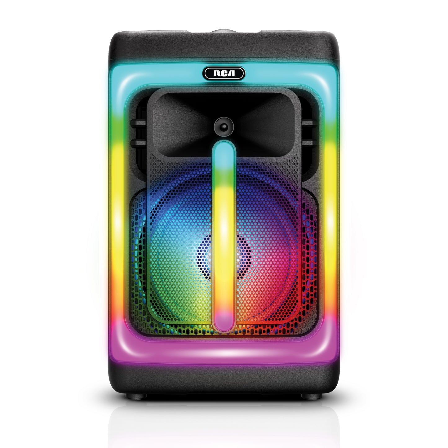 RCA FLAME-1212 Portable Bluetooth Speaker 12" Wireless Karaoke Speaker with Mic & RGB Light