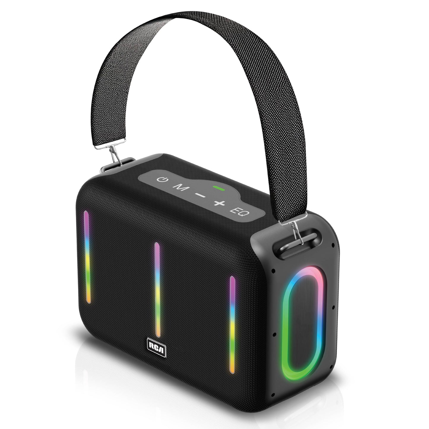 RCA FLAME-203 Portable Bluetooth Speaker Wireless Karaoke Speaker with Mic & RGB Light