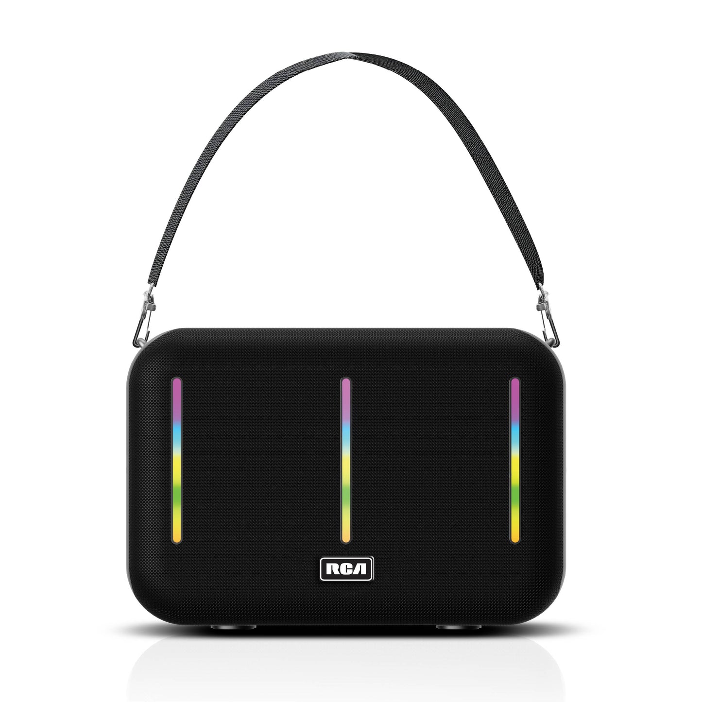 RCA FLAME-203 Portable Bluetooth Speaker Wireless Karaoke Speaker with Mic & RGB Light