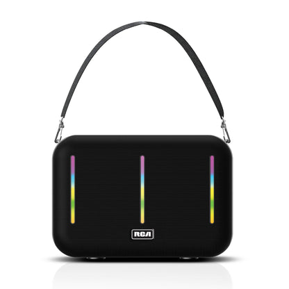 RCA FLAME-203 Portable Bluetooth Speaker Wireless Karaoke Speaker with Mic & RGB Light