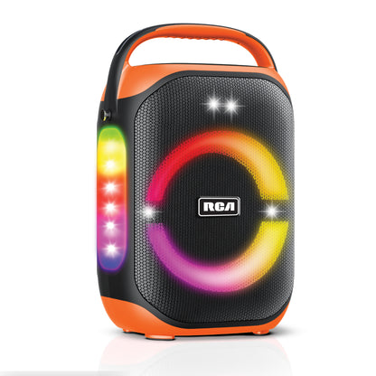 RCA FLEX-206 Portable Bluetooth Speaker Wireless Karaoke Speaker with Mic & RGB Light