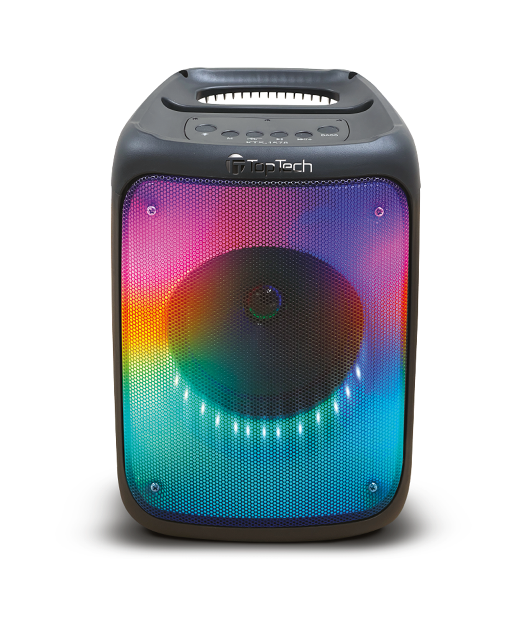 TOPTECH KL-4 Pulse Blast Bluetooth Speaker, 800W, 4" Woofer, Flame Effect, Wireless, FM Radio