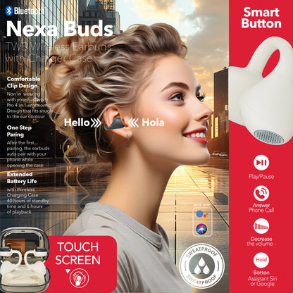 RCA TUNE-48 True Wireless Earbuds with Touch Controls & Voice Assistant