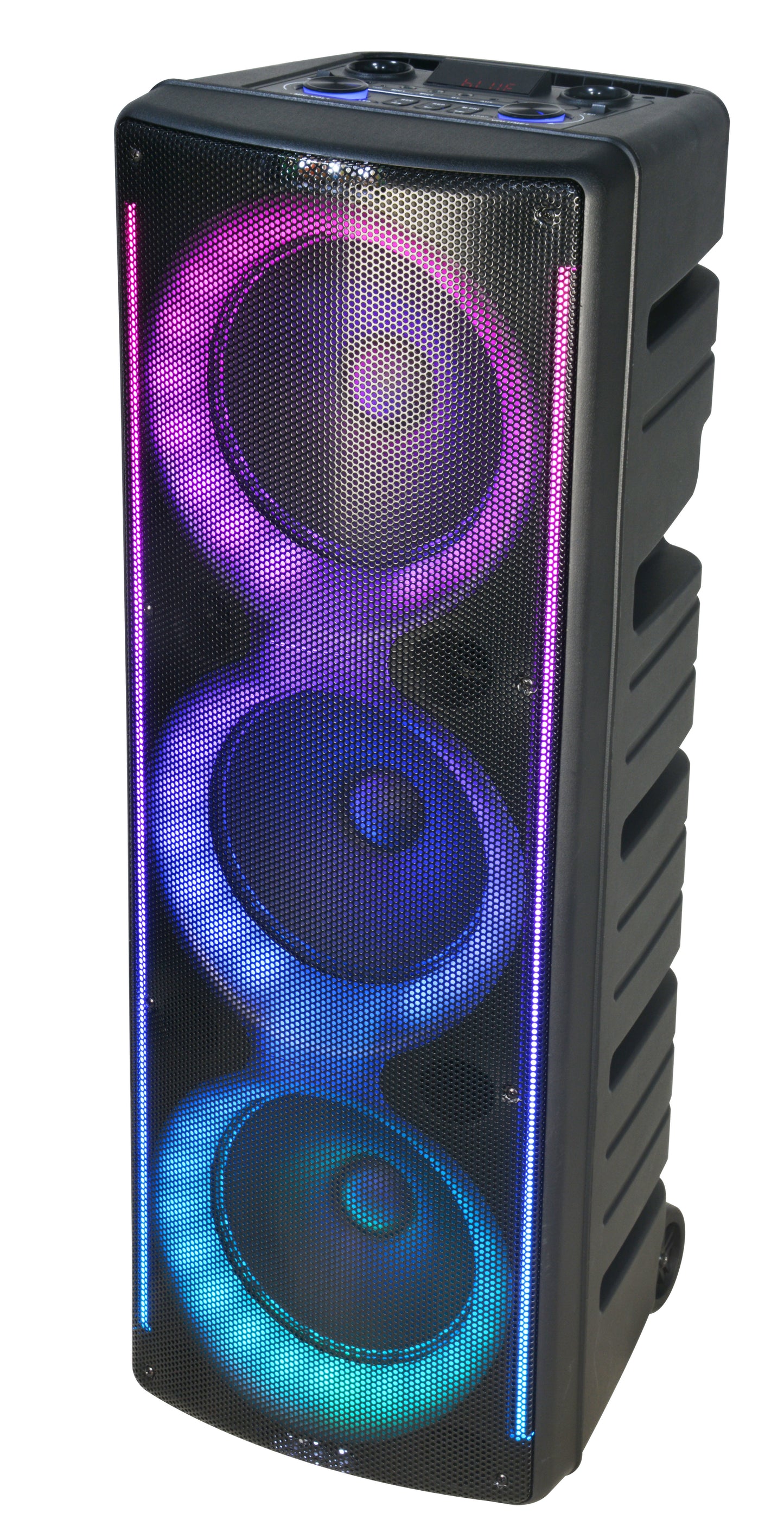 AL-310 3*10'' Woofer Portable Bluetooth Speaker with Disco Light,12000W of Blazing Power!