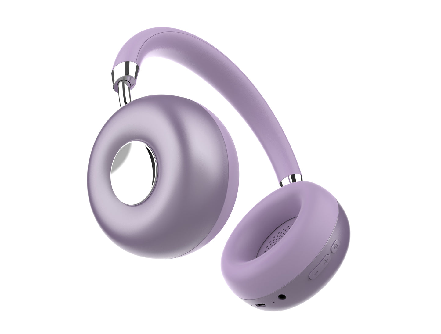 RCA WAVE-50 Wireless Over-Ear Headphones with Built-In Mic, Voice Assistant & 90° Rotating Ear Cups