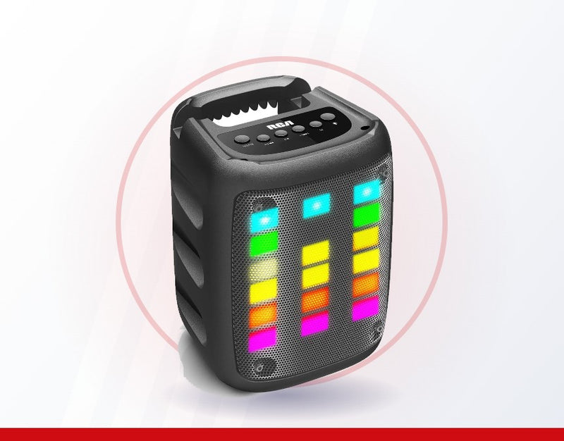 A 3-inch woofer that fills the room.