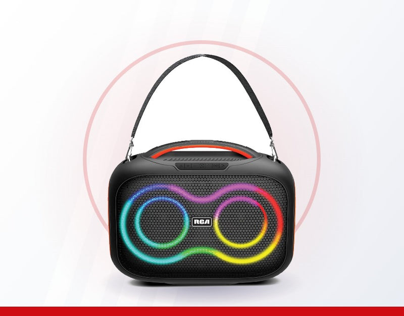 Wireless microphone included.