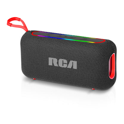 RCA BEAT-44 10W Portable Bluetooth Speaker with Dual Woofers & RGB Lights