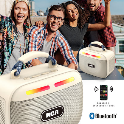 RCA FLEX-30 Portable Bluetooth Speaker with RGB Lights & 100-Min Playback