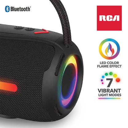 RCA FLEX-3 Micro Boom Portable Flame Mini Speaker, 12H Playback Time, Bluetooth Version 5.1