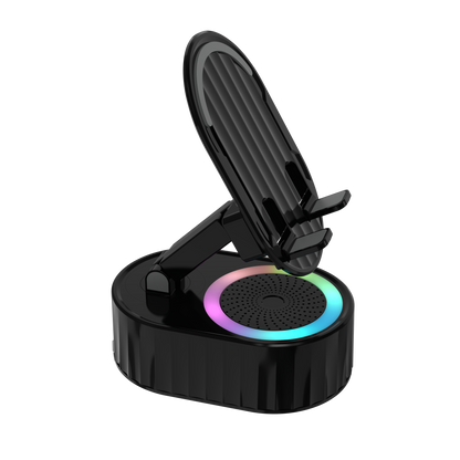 TOPTECH S50BT Bluetooth Speaker with 360° Phone Holder, Wireless Induction & RGB Lights
