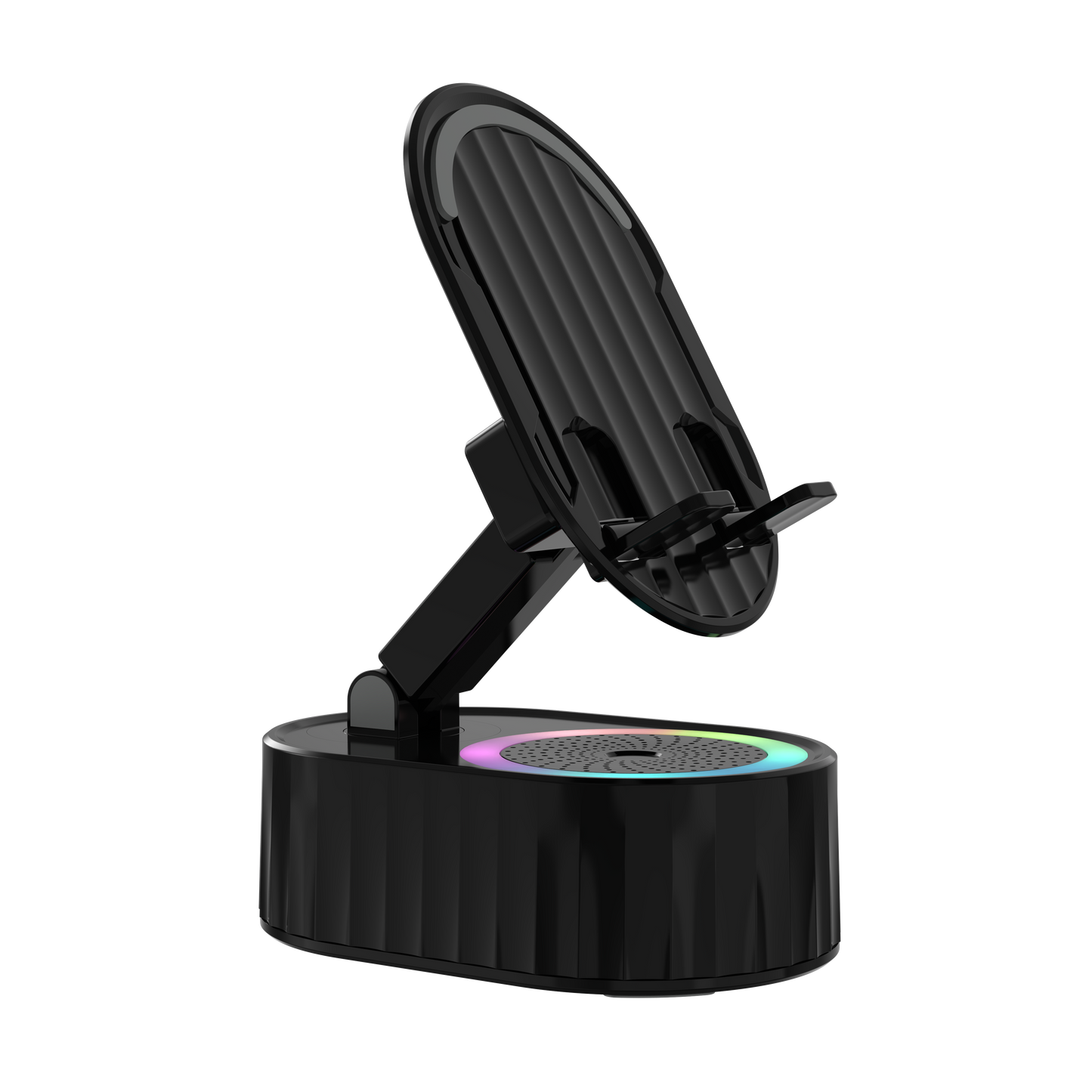 TOPTECH S50BT Bluetooth Speaker with 360° Phone Holder, Wireless Induction & RGB Lights