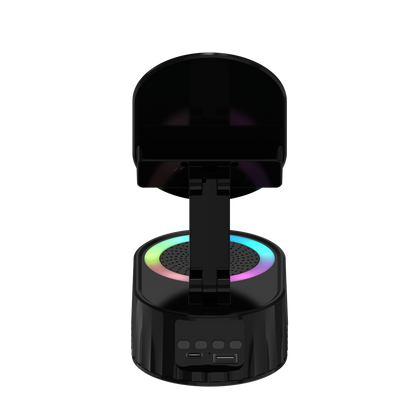 TOPTECH S50BT Bluetooth Speaker with 360° Phone Holder, Wireless Induction & RGB Lights