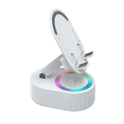 TOPTECH S50BT Bluetooth Speaker with 360° Phone Holder, Wireless Induction & RGB Lights
