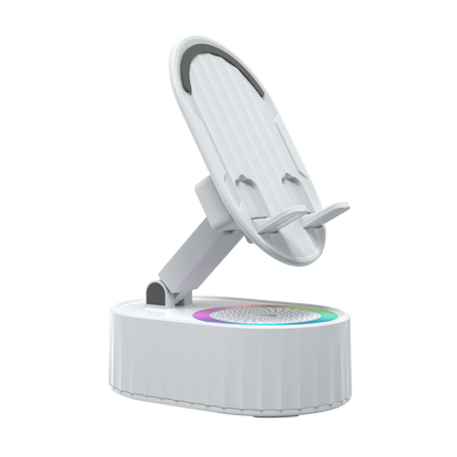 TOPTECH S50BT Bluetooth Speaker with 360° Phone Holder, Wireless Induction & RGB Lights