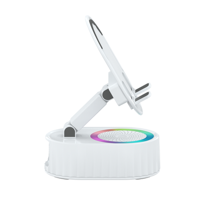 TOPTECH S50BT Bluetooth Speaker with 360° Phone Holder, Wireless Induction & RGB Lights