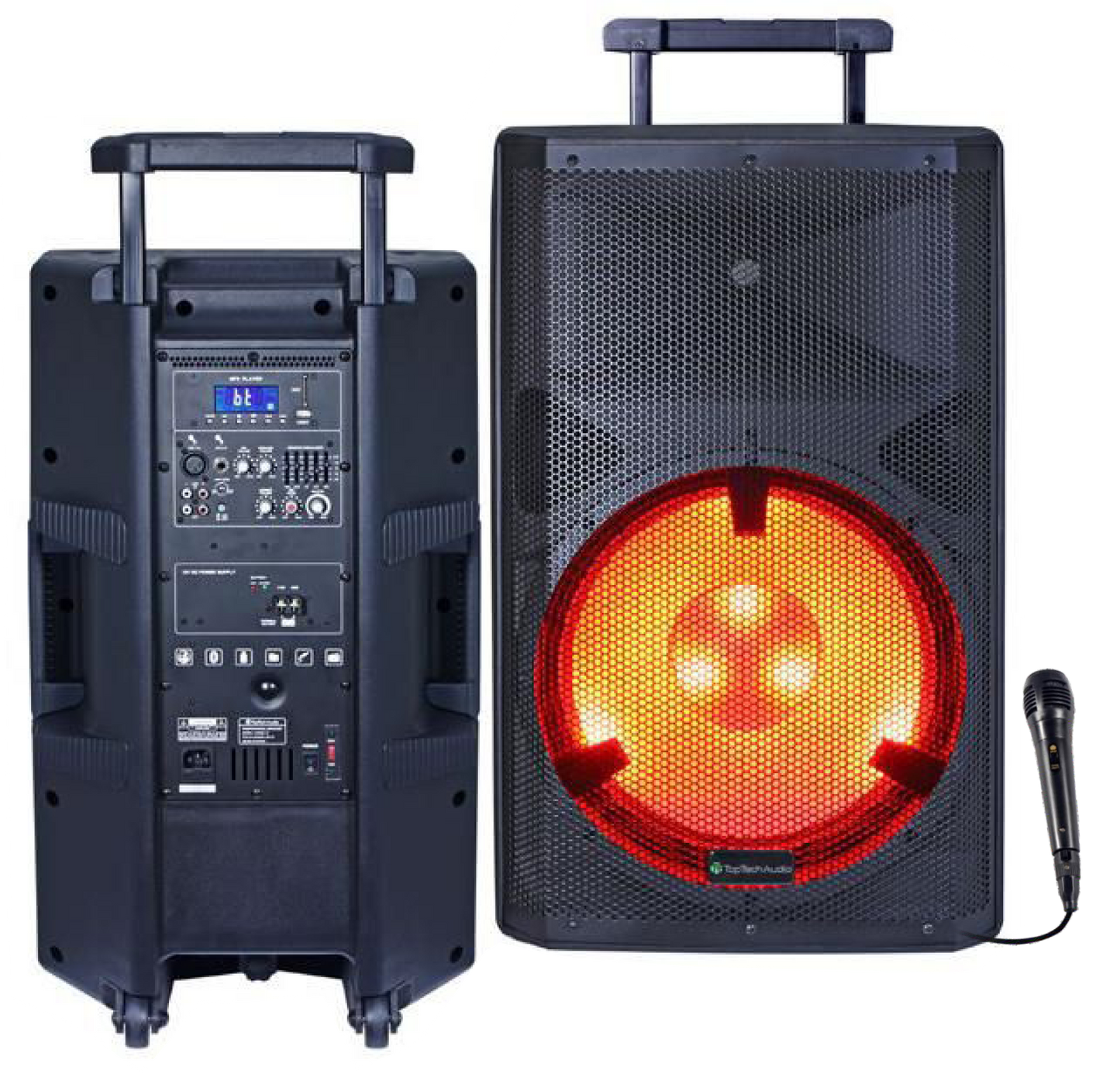Fully Amplified Portable 5000 Watts Peak Power 15” Speaker