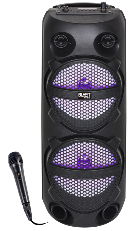 Fully Amplified Portable 3500 Watts Peak Power 2x6” Speaker