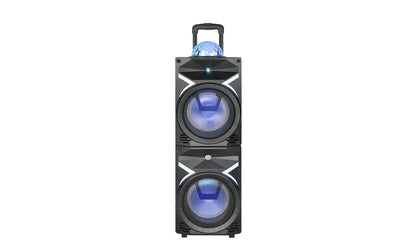 Fully Amplified Portable 4500 Watts Peak Power 2x8” Speaker with led light