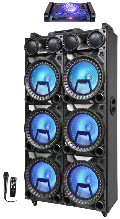 Fully Amplified Multimedia 13000 Watts Peak Power 6x10” Speaker