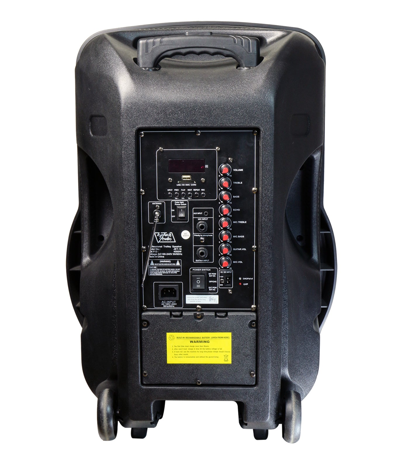 TOPTECH JET-18, 18 Inch Bluetooth Speaker with TWS Sound