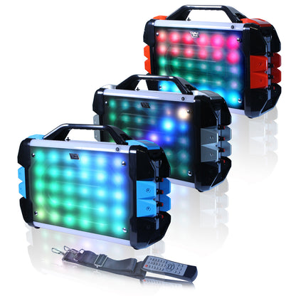 TOPTECH KIK-6: 6.5-Inch Portable Bluetooth Speaker with LED Lights & TWS Sound