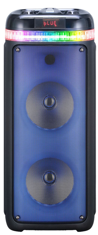 Fully Amplified Portable 12000 Watts Peak Power 2x8” Speaker