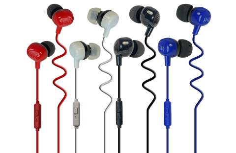 NOISE ISOLATING STEREO EARPHONES WITH MIC