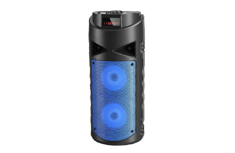 Top Tech Audio Fully Ampliﬁed Multimedia Rechargeable Speaker 1500 Watts Peak Power 2x4 Inch Woofer