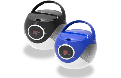 Portable CD Player with AM/FM Stereo Radio, Programmable Memory, and High-Performance Speakers