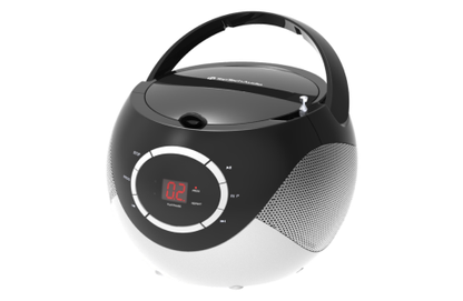 Portable CD Player with AM/FM Stereo Radio, Programmable Memory, and High-Performance Speakers