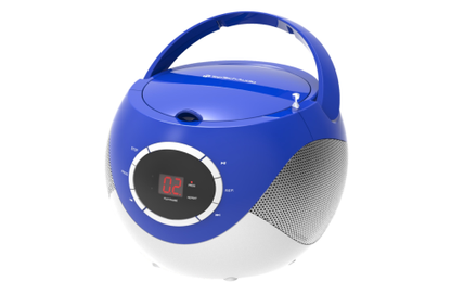 Portable CD Player with AM/FM Stereo Radio, Programmable Memory, and High-Performance Speakers