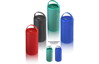 Portable Rechargeable Bluetooth 2-Speaker Set with FM, USB, and Micro-SD