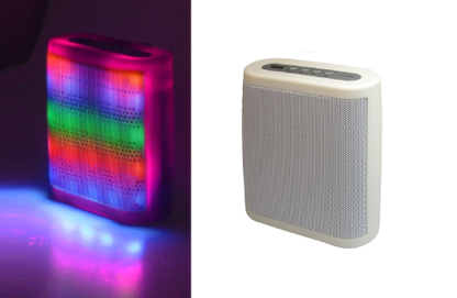 Portable Rechargeable Bluetooth Speaker with Colorful LED Light & FM/USB/Micro-SD