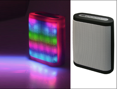 Portable Rechargeable Bluetooth Speaker with LED LIGHT FM/USB/Micro-SD
