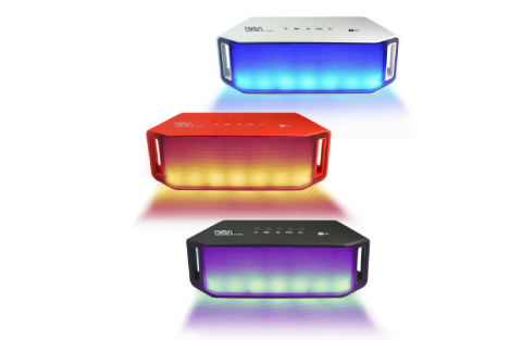 Portable Bluetooth Speaker with LED LIGHT FM/USB/Micro-SD