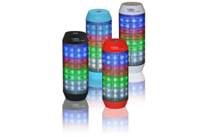 Portable Bluetooth Speaker with Colorful LED Light, FM & USB Support