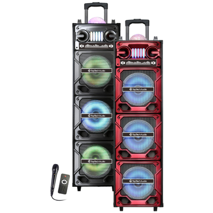 TOPTECH Star-310 Bluetooth Party Speakers with Disco Lights & Wireless Microphone