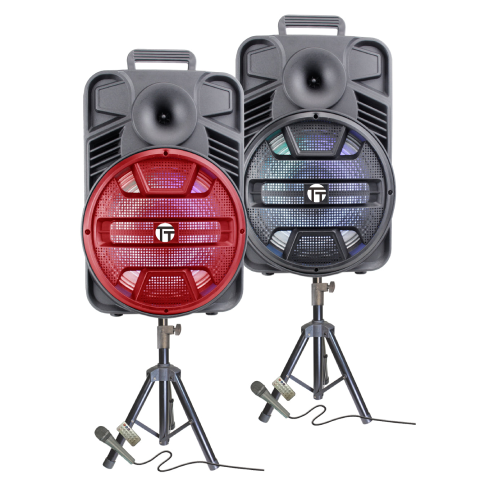 Fully Ampliﬁed Multimedia Rechargeable Speaker 3000 Watts Peak Power 12 Inch Woofer