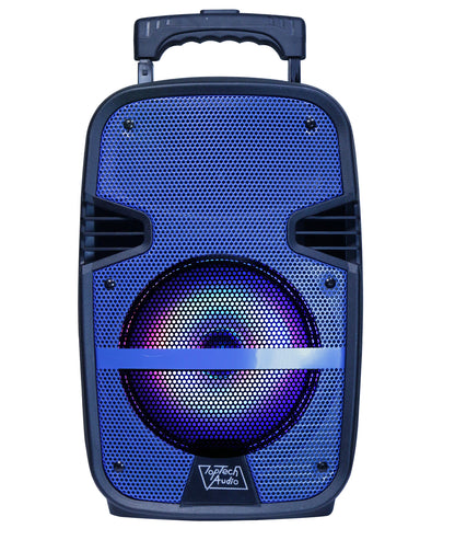 TOPTECH SPIKE-8 Portable Bluetooth Speaker with Disco Ball & Wired Mic, 1600W