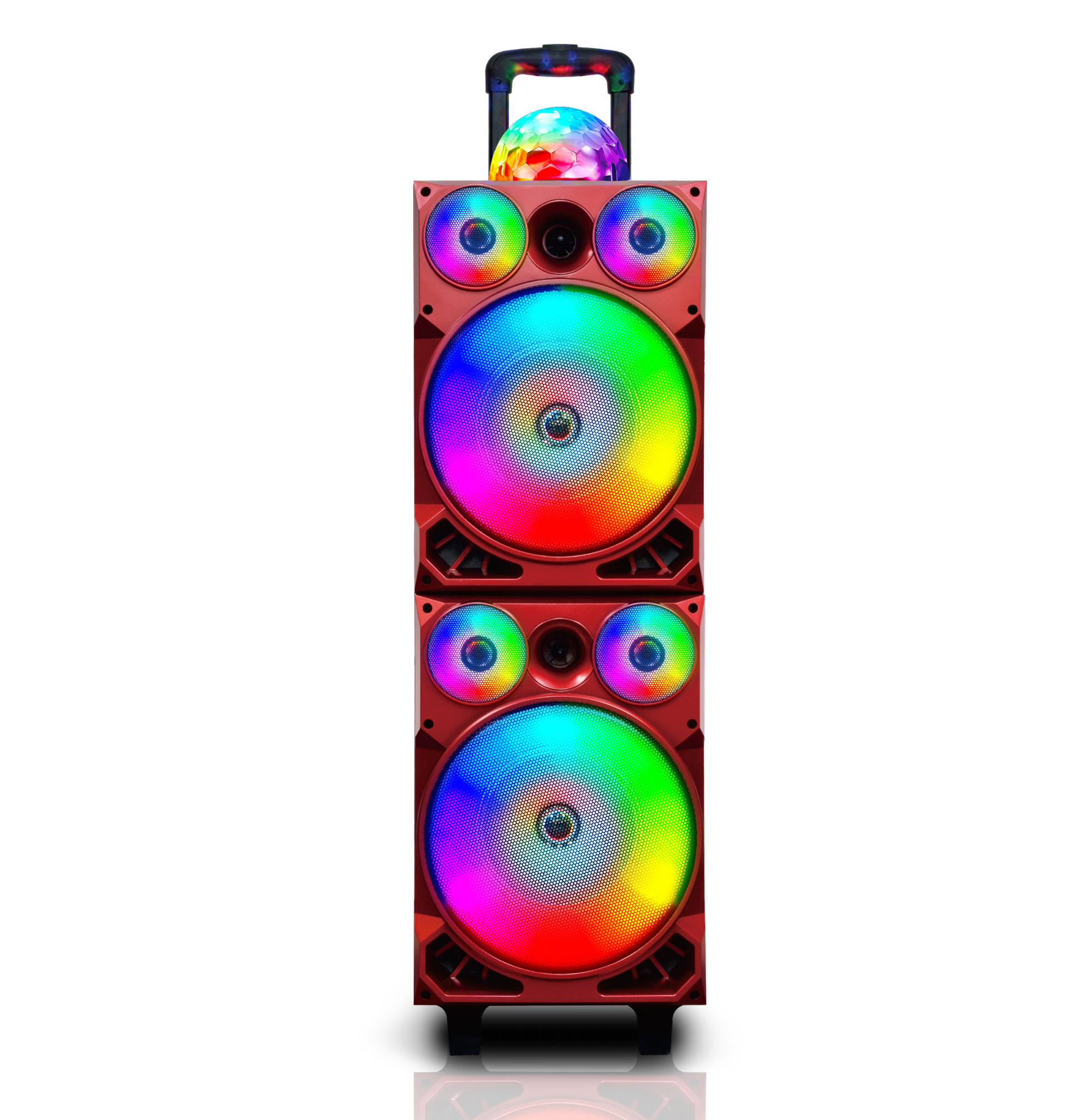 TOPTECH SUNNY-208, 2*28" Woofers Bluetooth Speaker with Disco