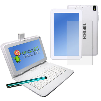 9-Inch Tablet PC with Capacitive Touch Screen, Dual Cameras, and Keyboard Case