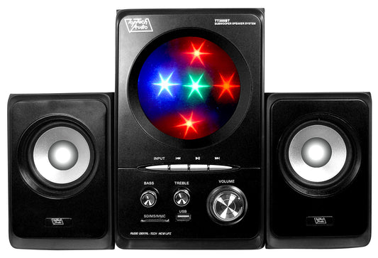 2.1 Powered Multimedia Speaker With Disco Ball