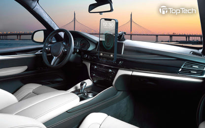 TOPTECH Universal Telescopic Magnetic Car Mount, 360° Rotation, Hands-Free Driving Solution