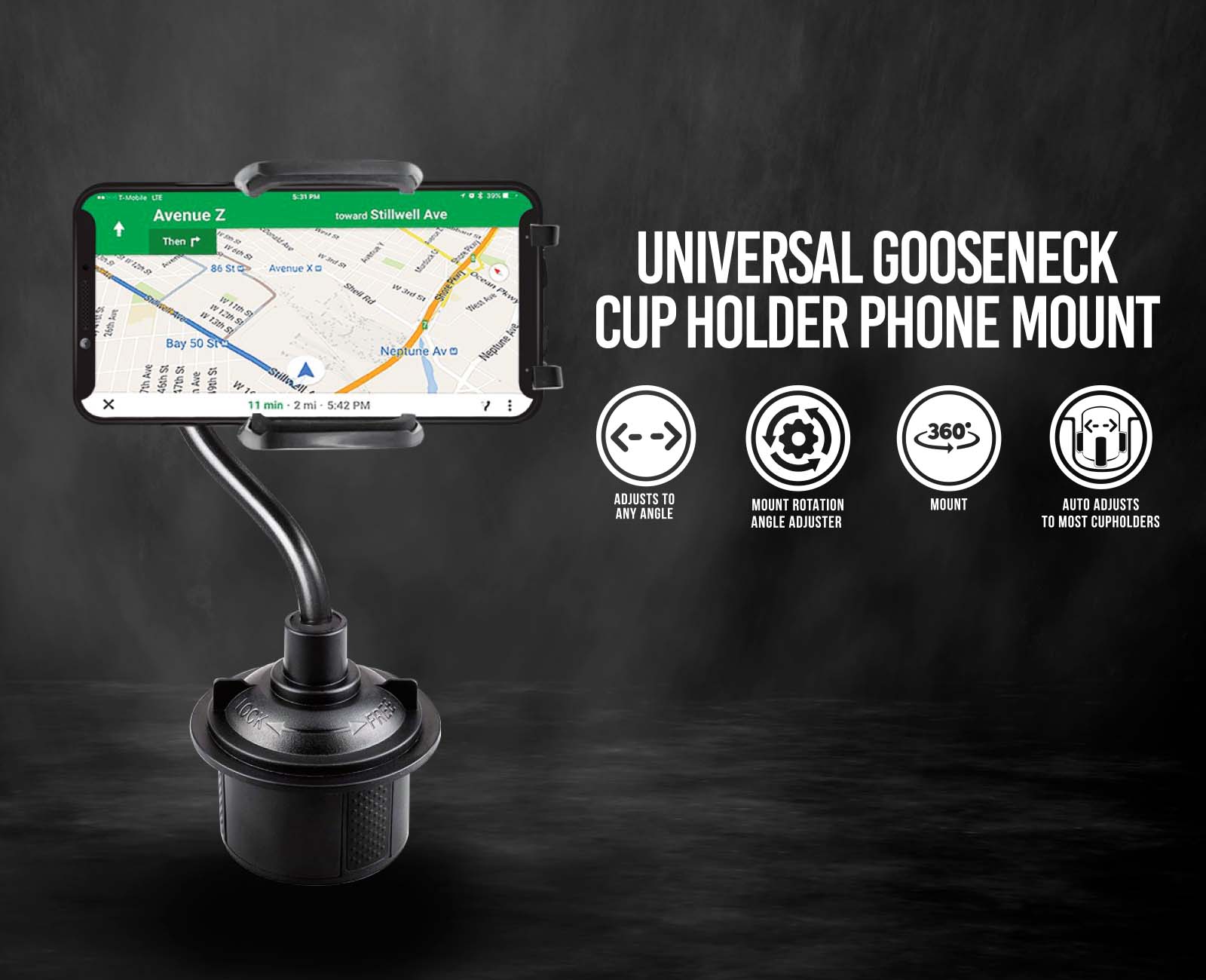  Macally Adjustable Gooseneck Tablet Holder & Phone