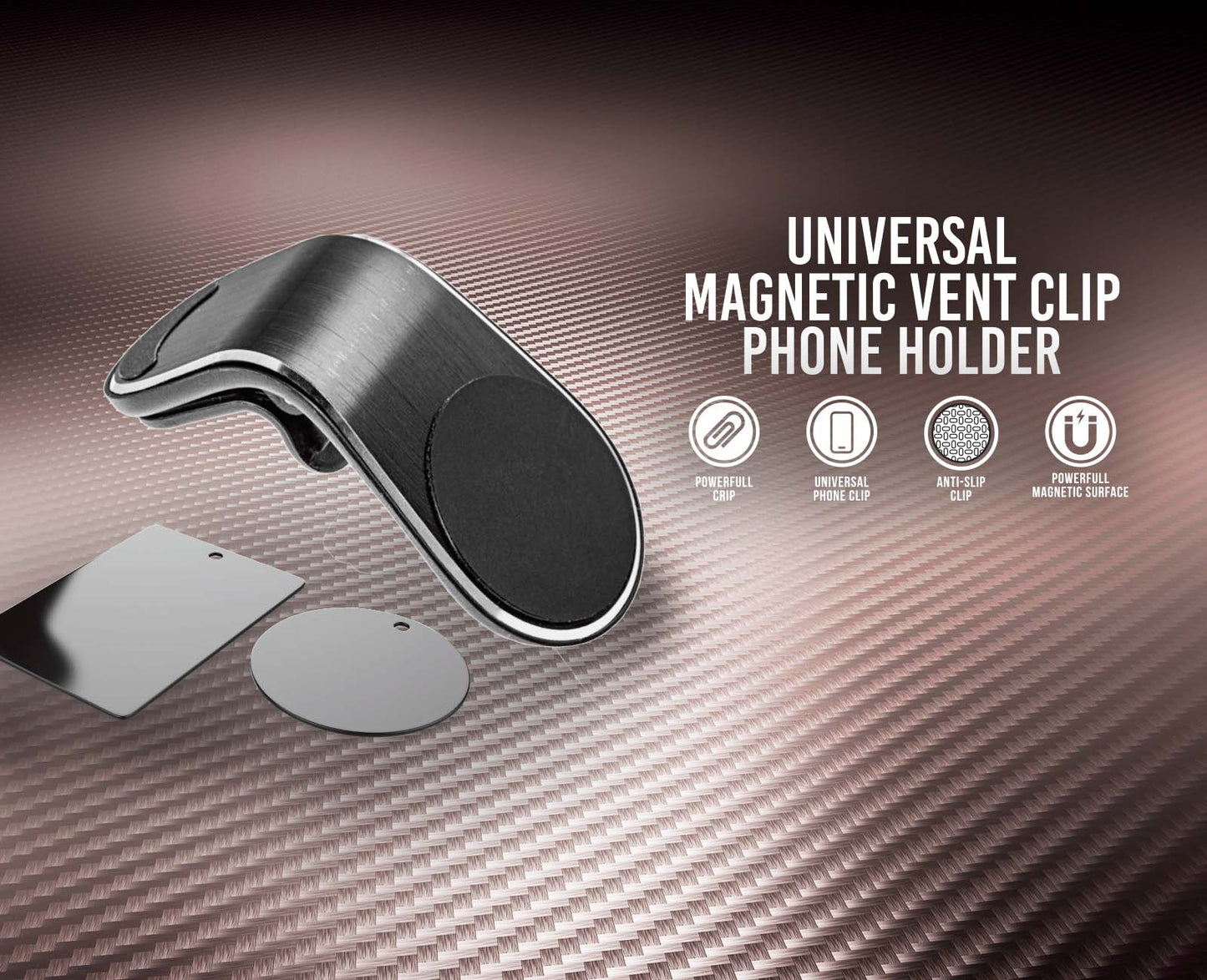Universal Magnetic Vent Clip Phone Holder